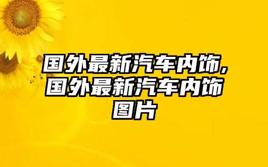 國外最新汽車內(nèi)飾,國外最新汽車內(nèi)飾圖片