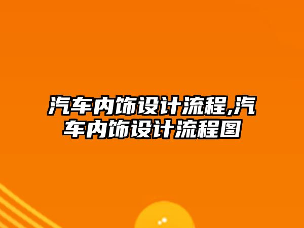 汽車內(nèi)飾設(shè)計(jì)流程,汽車內(nèi)飾設(shè)計(jì)流程圖