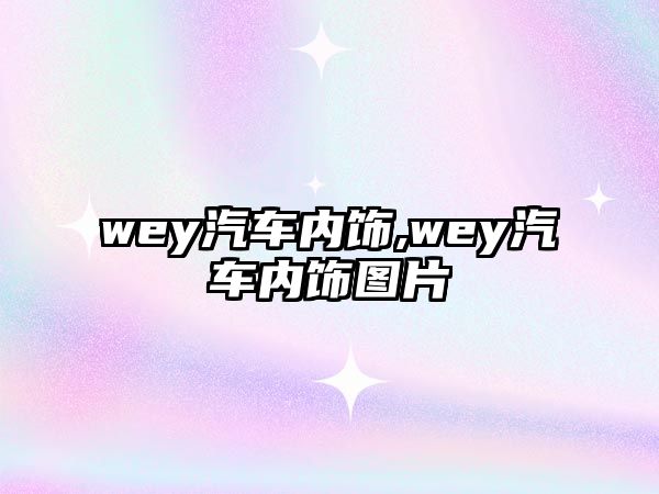 wey汽車內(nèi)飾,wey汽車內(nèi)飾圖片