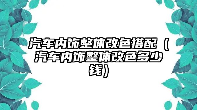 汽車內(nèi)飾整體改色搭配（汽車內(nèi)飾整體改色多少錢）