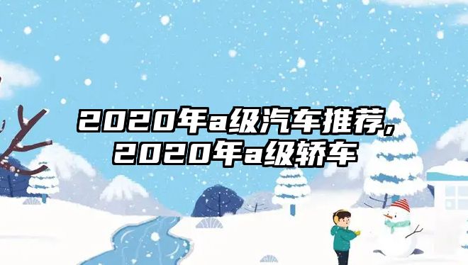 2020年a級汽車推薦,2020年a級轎車