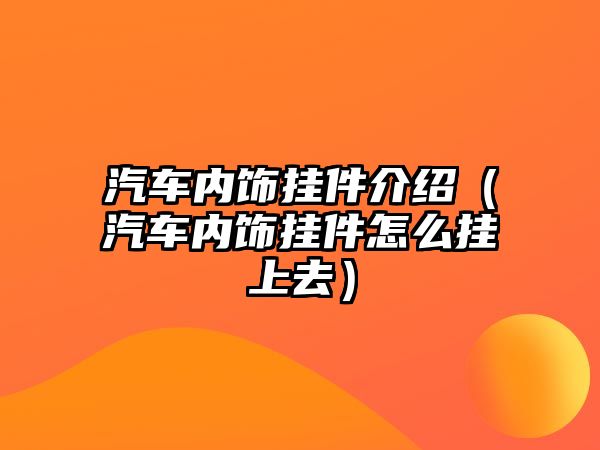 汽車內(nèi)飾掛件介紹（汽車內(nèi)飾掛件怎么掛上去）