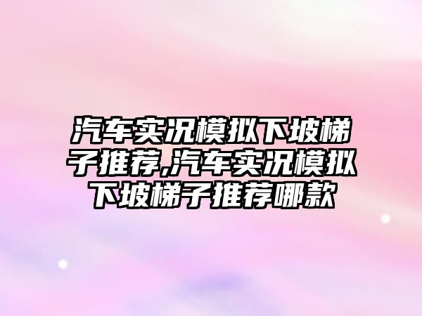 汽車實況模擬下坡梯子推薦,汽車實況模擬下坡梯子推薦哪款