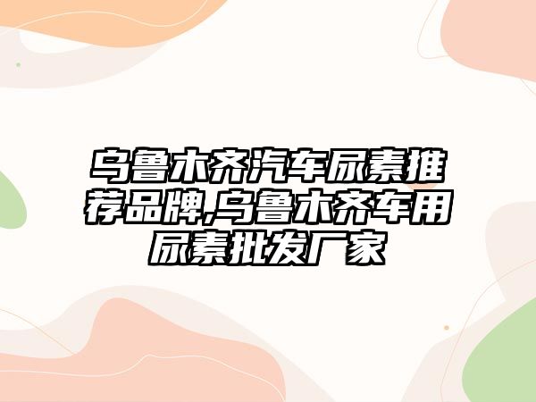 烏魯木齊汽車尿素推薦品牌,烏魯木齊車用尿素批發(fā)廠家