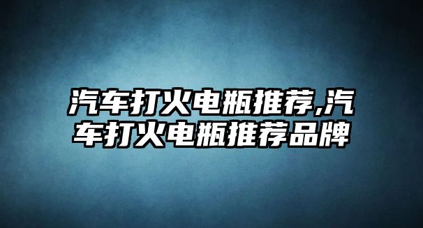 汽車打火電瓶推薦,汽車打火電瓶推薦品牌