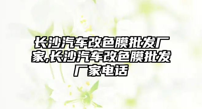 長沙汽車改色膜批發(fā)廠家,長沙汽車改色膜批發(fā)廠家電話