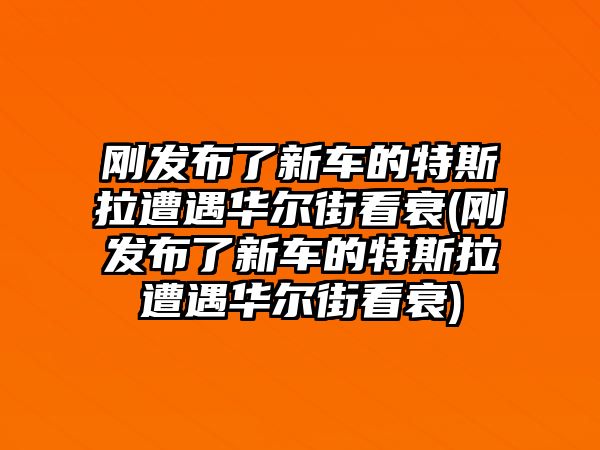 剛發(fā)布了新車(chē)的特斯拉遭遇華爾街看衰(剛發(fā)布了新車(chē)的特斯拉遭遇華爾街看衰)