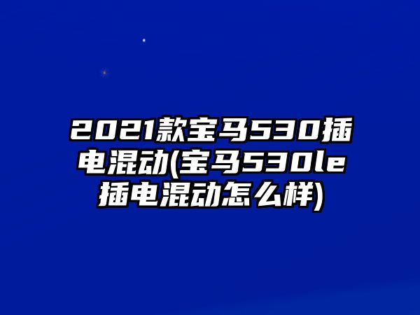 2021款寶馬530插電混動(dòng)(寶馬530le插電混動(dòng)怎么樣)