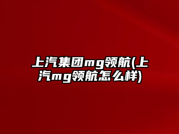 上汽集團(tuán)mg領(lǐng)航(上汽mg領(lǐng)航怎么樣)