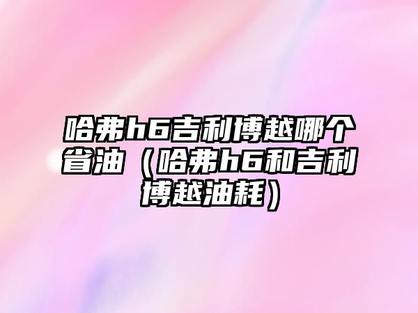 哈弗h6吉利博越哪個(gè)省油（哈弗h6和吉利博越油耗）