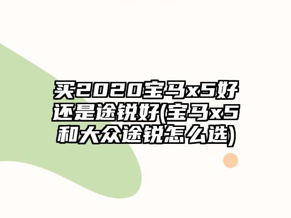 買(mǎi)2020寶馬x5好還是途銳好(寶馬x5和大眾途銳怎么選)