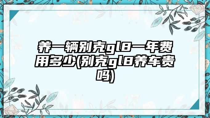 養(yǎng)一輛別克gl8一年費(fèi)用多少(別克gl8養(yǎng)車貴嗎)