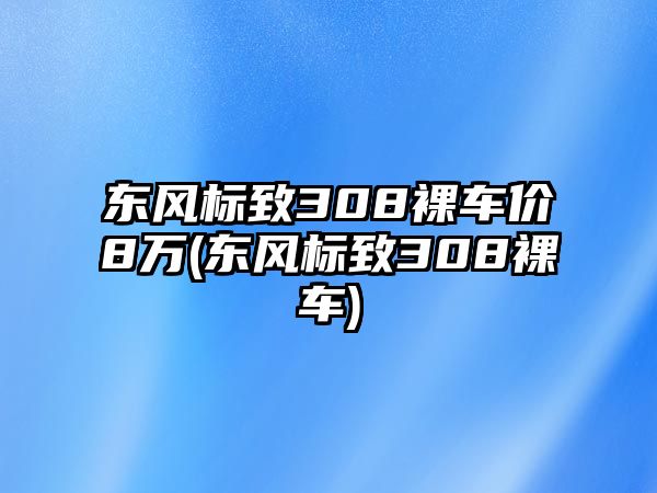 東風(fēng)標(biāo)致308裸車價(jià)8萬(東風(fēng)標(biāo)致308裸車)