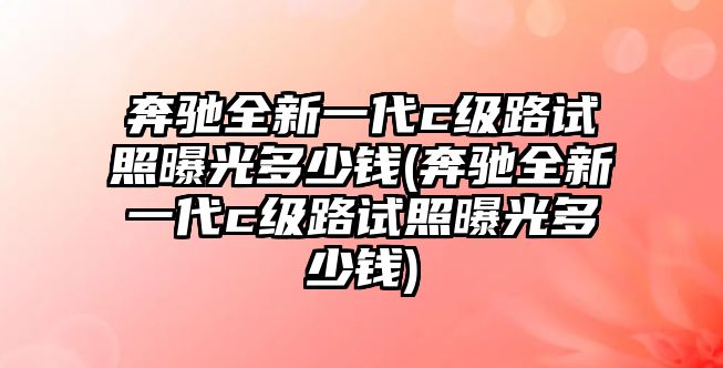 奔馳全新一代c級路試照曝光多少錢(奔馳全新一代c級路試照曝光多少錢)