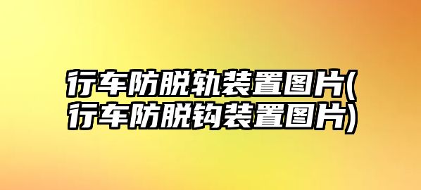 行車防脫軌裝置圖片(行車防脫鉤裝置圖片)