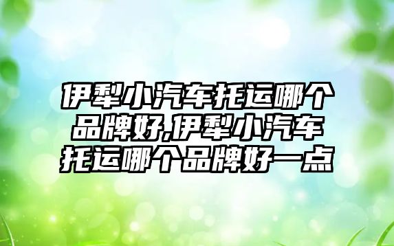 伊犁小汽車托運(yùn)哪個(gè)品牌好,伊犁小汽車托運(yùn)哪個(gè)品牌好一點(diǎn)