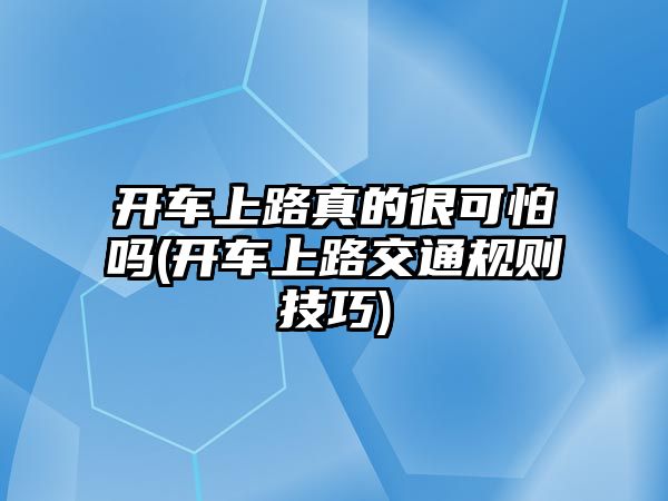 開車上路真的很可怕嗎(開車上路交通規(guī)則技巧)