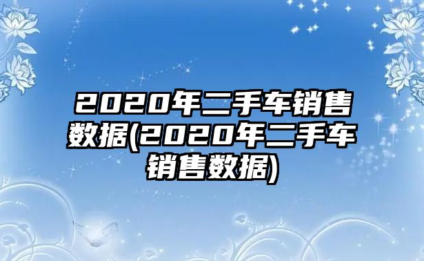 2020年二手車銷售數(shù)據(jù)(2020年二手車銷售數(shù)據(jù))