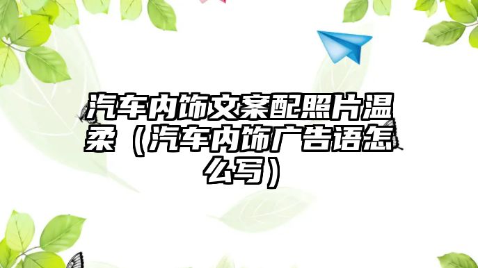 汽車內(nèi)飾文案配照片溫柔（汽車內(nèi)飾廣告語(yǔ)怎么寫）