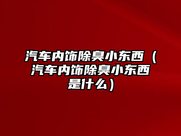 汽車內(nèi)飾除臭小東西（汽車內(nèi)飾除臭小東西是什么）