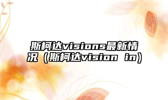 斯柯達(dá)visions最新情況（斯柯達(dá)vision in）