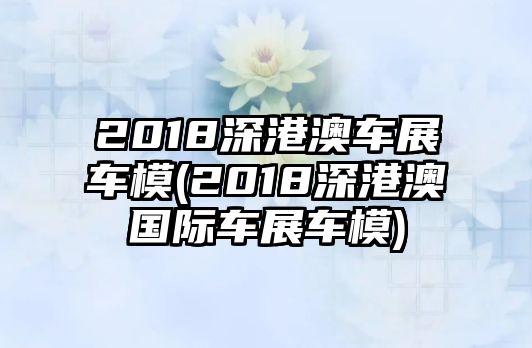 2018深港澳車展車模(2018深港澳國際車展車模)