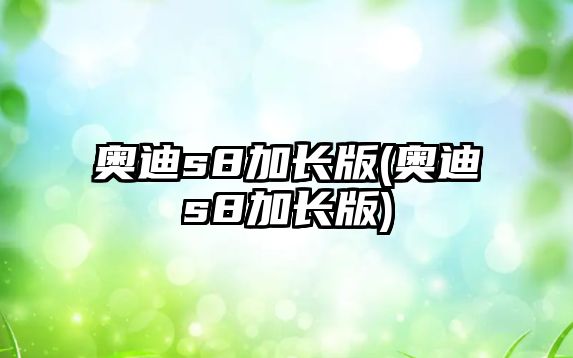 奧迪s8加長版(奧迪s8加長版)