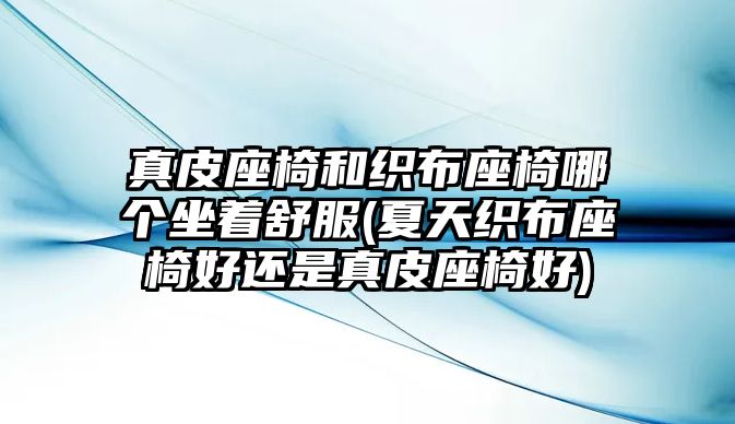 真皮座椅和織布座椅哪個(gè)坐著舒服(夏天織布座椅好還是真皮座椅好)