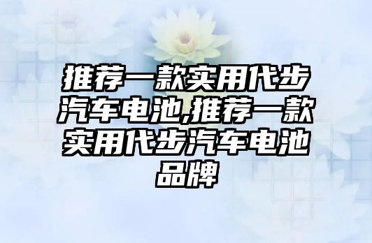 推薦一款實(shí)用代步汽車電池,推薦一款實(shí)用代步汽車電池品牌