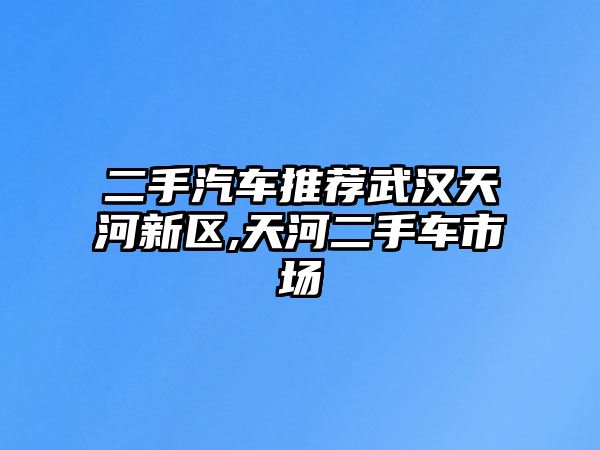 二手汽車推薦武漢天河新區(qū),天河二手車市場