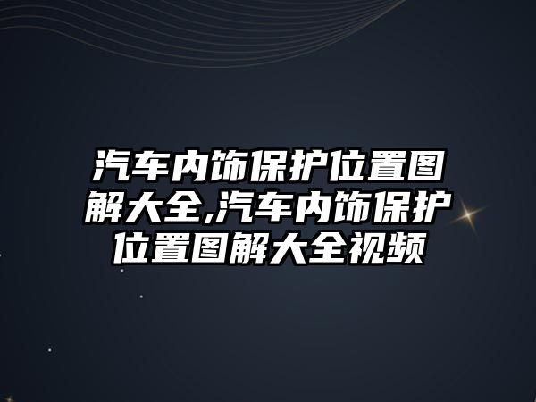 汽車內(nèi)飾保護位置圖解大全,汽車內(nèi)飾保護位置圖解大全視頻